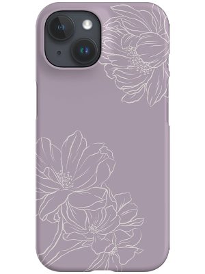 Classic Botanicals Peonies Phone Case (Lilac White)