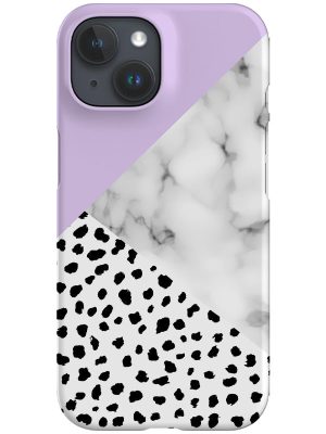Marble & Dalmatian Phone Case (Purple Lilac)