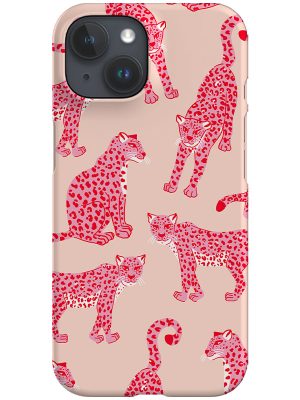 Leopard Scatter Phone Case (Pink)