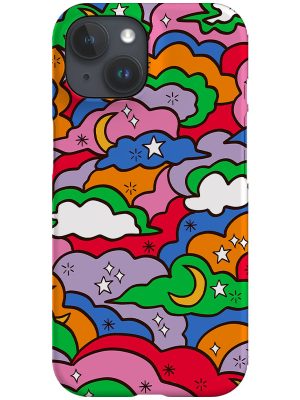 Retro Cloudscape Phone Case (Rainbow)