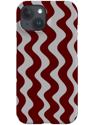 Vertical Wave Phone Case (Red)