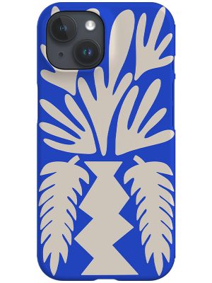Abstract Plant Phone Case (Blue)