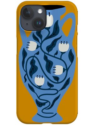 Bohemian Vase Phone Case (Yellow Blue)