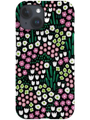 Hope Ditsy Floral by Rachel Parker Phone Case (Black)
