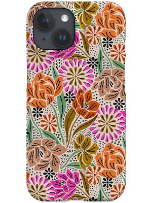 Floris By Amy MacCready Phone Case (Orange Pink)