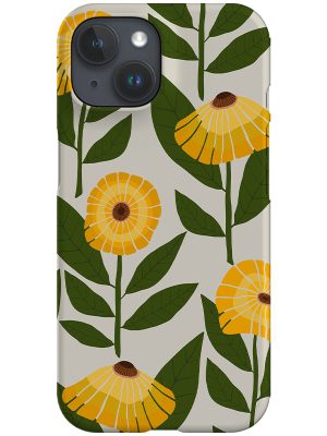 Flower Scatter Phone Case (Off White)