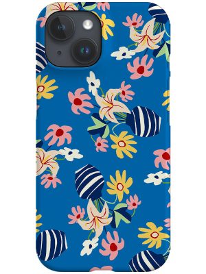 Flower Vase Scatter Phone Case (Blue)