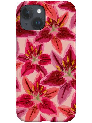 Lily Scatter Phone Case (Pink)