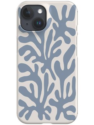 Matisse Coral Reef Phone Case (Ivory Dusty Blue)