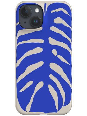 Monstera Placement Phone Case (Off White)