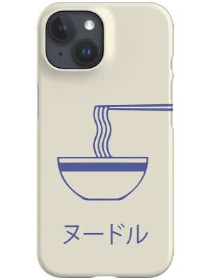 Noodle Bowl Phone Case (Beige Blue)