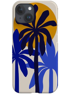 Palm Trees & Sunset Phone Case (Off White)