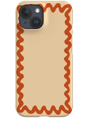 Swirl Border Phone Case (Burnt Orange)