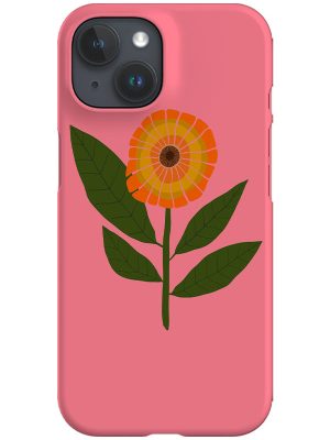 Sunflower Placement Phone Case (Pink)