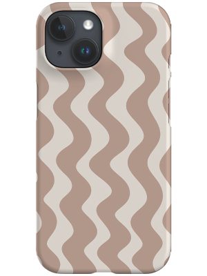 Vertical Waves Phone Case (Pale Terracotta)